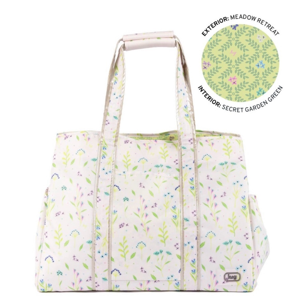 Lug Rover 2 Tote Bag NWT. Meadow Retreat. BEAUTY